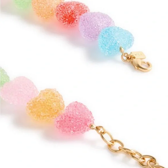 Carolina Herrera Jelly Heart 18kt gold-plated necklace